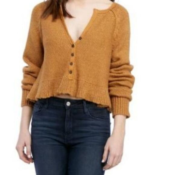 Free People Sweetheart Henly Neck Sweater - Picture 1 of 6
